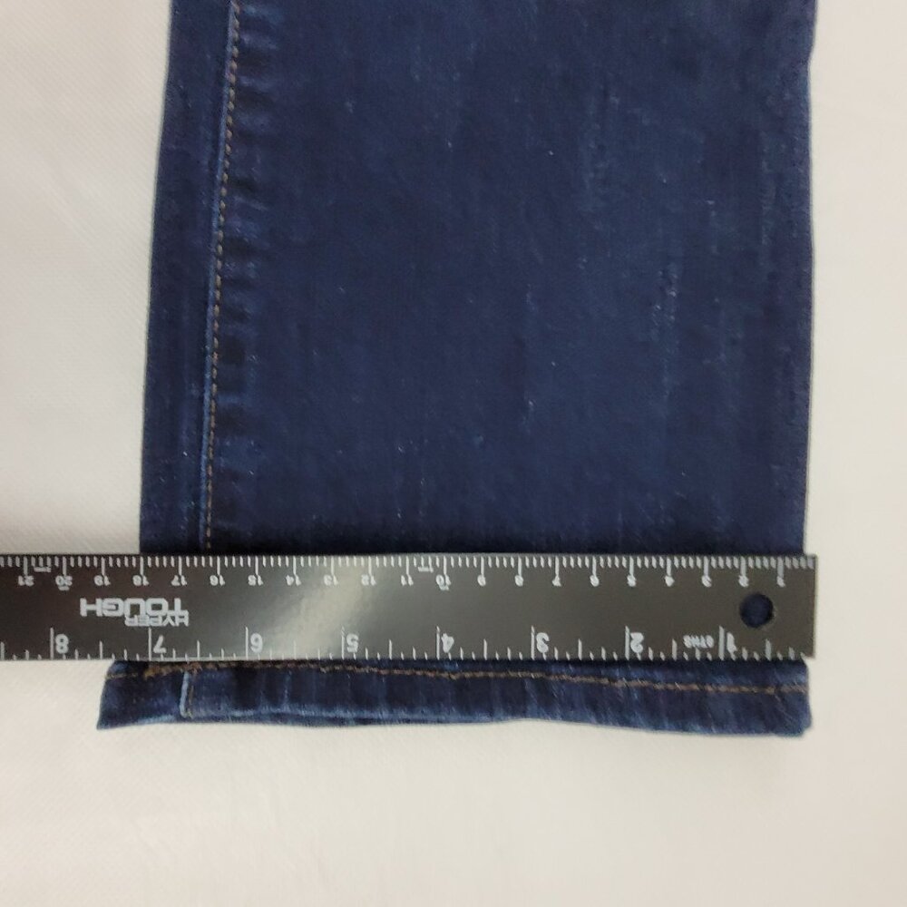 Lee Jeans Women's 10 Blue Dark Wash Regular Fit Straight Leg Flex Motion - Picture 10 of 13